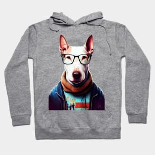 Hipster Dog Bullterrier #Bullterrier Hoodie